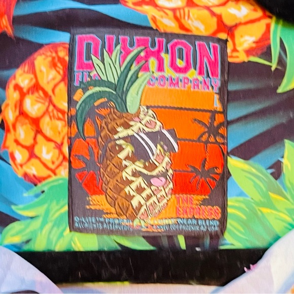 DIXXON Pineapple Express Short Sleeve Button Front Shirt size Large - Picture 4 of 6